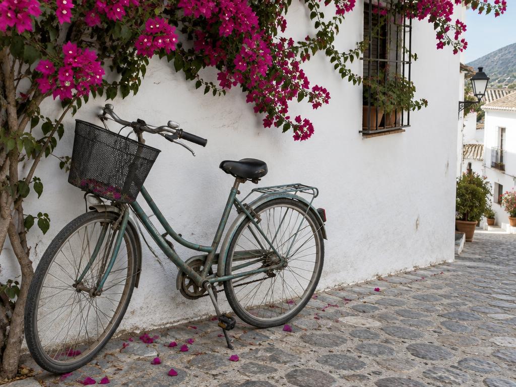Stadsfiets met mand